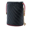 Gucci Mini GG Marmont Matelasse Diagonal Leather Torchon Bucket Bag Secondhand
