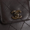 Secondhand Chanel Coco Mark Brown Leather Bag