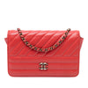 Chanel CC Diagonal Quilted Goatskin Wallet On Chain Secondhand
