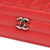 Chanel CC Diagonal Quilted Goatskin Wallet On Chain Secondhand