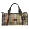Secondhand Burberry Haymarket Beige Canvas Bag