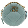Secondhand Chanel Ronde Blue Canvas Bag
