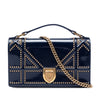 Dior Patent Studded Diorama Top Handle Wallet on Chain Secondhand