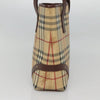 Secondhand Burberry Nova Check Beige Canvas Bag