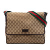 Gucci GG Canvas Web Flap Messenger Bag Secondhand