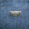 Prada Denim Canapa Logo Satchel Secondhand