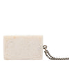 Chanel Resin and Brass Plated Logo Address Plate Pendant Necklace Secondhand