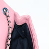 Secondhand Chanel Single flap Pink Leather Bag