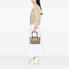 Bottega Veneta Small Printed Nappa Intrecciato Logo Lock Chain Tote Secondhand