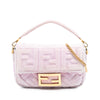 Secondhand Fendi Mini Zucca Embossed Velvet Baguette Satchel