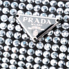 Prada Satin Crystal Embellished Chain Flat Tote Secondhand