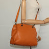 Secondhand Gucci Bamboo Orange Leather Bag