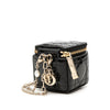 Secondhand Dior Micro Patent Cannage Lady Dior Cube Pouch