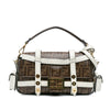 Fendi Zucca Glazed Fabric Cage Baguette Satchel Secondhand