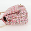 Secondhand Chanel Pearl Bag Pink Velvet