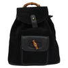 Secondhand Gucci Bamboo Black Suede Bag