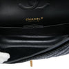 Chanel Medium Classic Chevron Calfskin Pleated Double Flap Secondhand