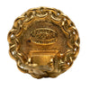 Chanel CC Gold Plated Round Clip on Earrings Secondhand