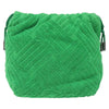 Secondhand Bottega Veneta Pouch Green Cotton Bag