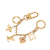 Louis Vuitton Gold Plated Fleur de Monogram Bag Charm Secondhand