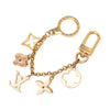 Louis Vuitton Gold Plated Fleur de Monogram Bag Charm Secondhand
