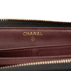 Chanel CC Quilted Caviar Zip Around Long Wallet Secondhand