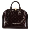 Secondhand Louis Vuitton Alma Burgundy Patent Leather Bag