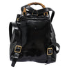 Secondhand Gucci Bamboo Black Patent Leather Bag