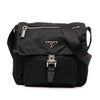 Prada Tessuto Zip Buckle Messenger Bag Secondhand
