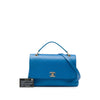 Secondhand Chanel Medium Grained Calfskin Chevron Chic Top Handle Flap