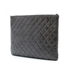 Chanel Large Crinkled Patent O Case Clutch Secondhand