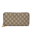 Gucci GG Supreme Zip Around Long Wallet Secondhand