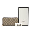 Gucci GG Supreme Zip Around Long Wallet Secondhand