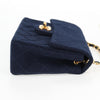 Secondhand Chanel Flap bag Navy Cotton