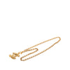 Chanel CC Gold Plated Quilted Pendant Necklace Secondhand