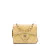 Chanel CC Quilted Iridescent Caviar Flap Card Holder on Chain Secondhand