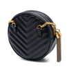 Saint Laurent Baby Chevron Calfskin Round Vinyle Belt Bag Secondhand