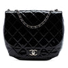 Chanel Medium Quilted Patent Bubble CC Flap Secondhand