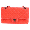Secondhand Chanel Timeless Pink Velvet Bag