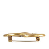 Chanel CC Gold Plated Turnlock Brooch Secondhand