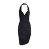 Secondhand Vivienne Westwood Black Embroidered Halter Dress