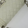Secondhand Chanel Boy White Patent Leather Bag