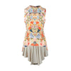 Secondhand Alexander McQueen Floral Kaleidoscope Peplum Top