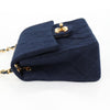 Secondhand Chanel Flap bag Navy Cotton