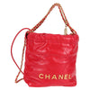 Secondhand Chanel 22 Red Leather Bag