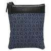 Secondhand Bulgari Logo Mania Blue Canvas Bag