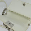 Secondhand Chanel Boy White Patent Leather Bag