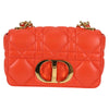 Secondhand Dior CARO Orange Leather Bag