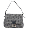 Secondhand Fendi Mamma Baguette Navy Canvas Bag