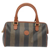 Secondhand Fendi Pequin Brown Canvas Bag